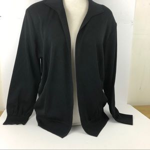 Exclusively Misook Open Front Cardigan Sweater